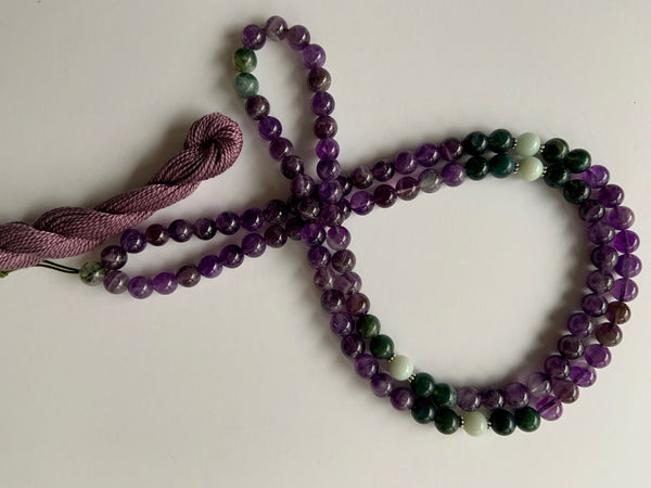 ~ Amethyst + Moss Agate ~