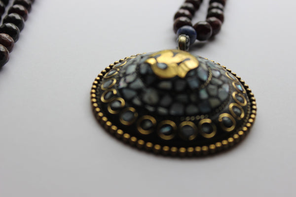 Special Genuine Garnet & Sodalite Mala - OHM