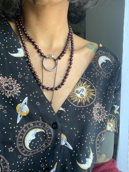 Knotted Garnet ~ OUROBOROS
