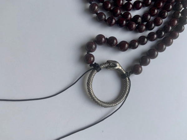 Knotted Garnet ~ OUROBOROS