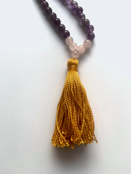 ~ Amethyst Rose ~ Mustard Tassel