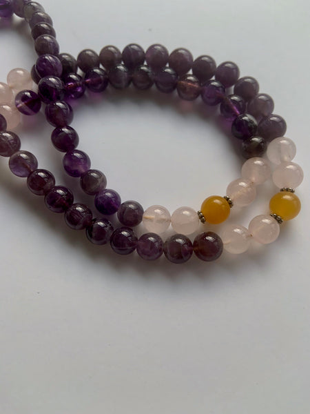 ~ Amethyst Rose ~ Mustard Tassel