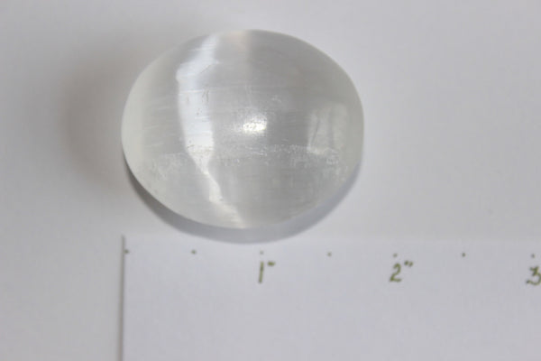 Selenite Palm Stone