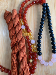 Let Your Mala Choose You 🌩 Genuine Gemstone Mala with Spice Tassel - Lori